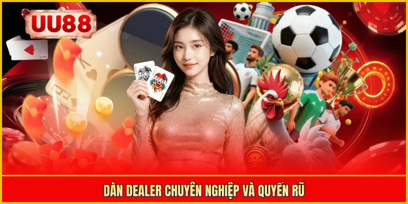 Dàn Dealer chuyên nghiệp và quyến rũ