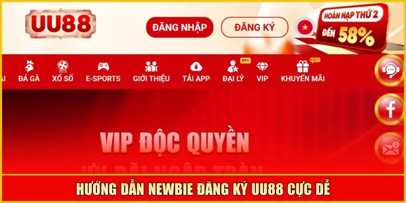 Hướng dẫn newbie đăng ký UU88 cực dễ