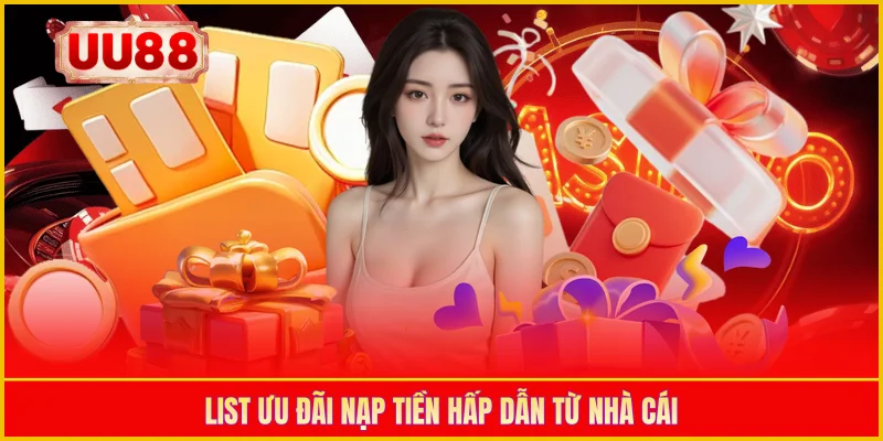 List ưu đãi nạp tiền hấp dẫn từ nhà cái